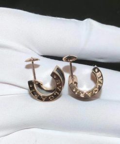 Bvlgari B.Zero1 Earring Custom Ceramic 18K Rose Gold (2)