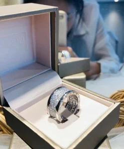 Bvlgari B.Zero1 Rings Custom Diamond White Gold 18K (2)