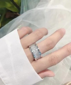 Bvlgari B.Zero1 Rings Custom Diamond White Gold 18K (2)