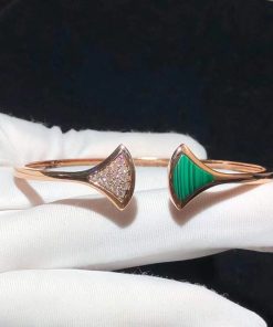 Bvlgari Divas Dream Bracelet Gemstone Diamond 18K Rose Gold Custom (2)