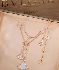 Bvlgari Divas Dream Necklace Custom Diamond Rose Gold 18k (2)