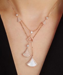 Bvlgari Divas Dream Necklace Custom Diamond Rose Gold 18k (2)