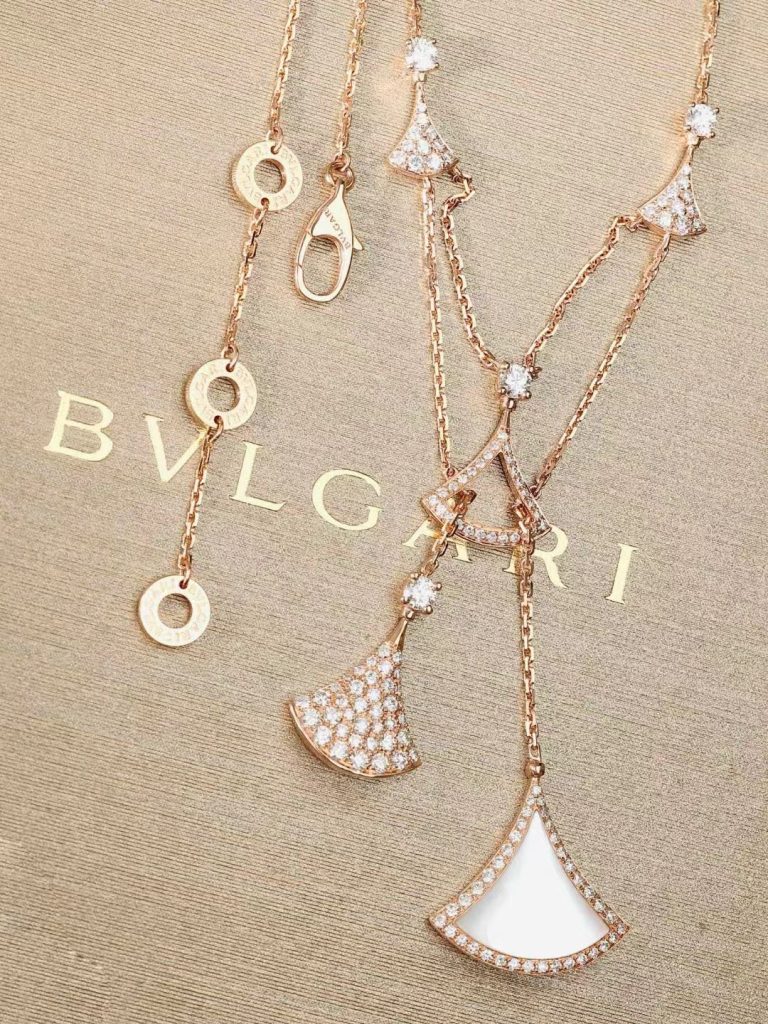 Bvlgari Divas Dream Necklace Custom Diamond Rose Gold 18k (2)