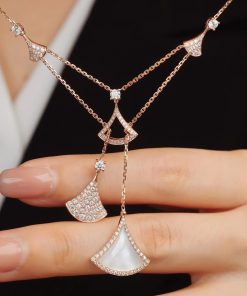 Bvlgari Divas Dream Necklace Custom Diamond Rose Gold 18k (2)