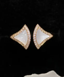 Bvlgari Divas Dream Womens Ring 18K Rose Gold Mother Of Pearl Custom (2)