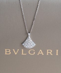Bvlgari Divas Necklace Custom Natural Diamond White Gold 18k (2)