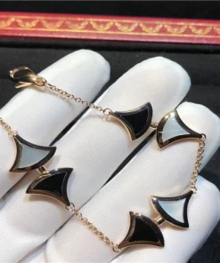 Bvlgari Elegant Divas Dream Bracelet Custom Mother Of Pearl 18K Gold (2)