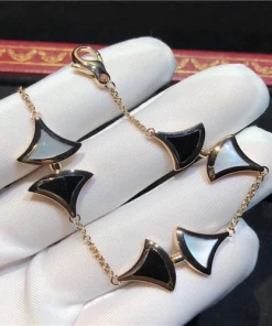 Bvlgari Elegant Divas Dream Bracelet Custom Mother Of Pearl 18K Gold (2)