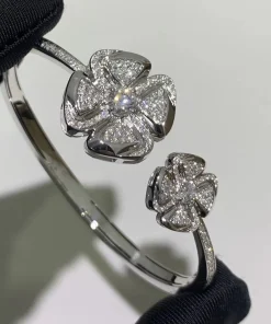 Bvlgari Fiorever Women White Gold Diamond Custom Bracelet (2)