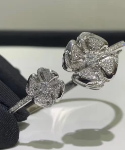Bvlgari Fiorever Women White Gold Diamond Custom Bracelet (2)