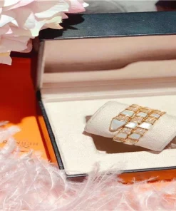 Bvlgari Sepremti Bracelet Custom Mother Of Pearl Diamond 18K Rose Gold (2)