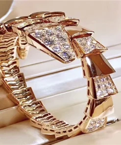 Bvlgari Sepremti Womens Bracelet Diamond Rose Gold 18K Custom (2)