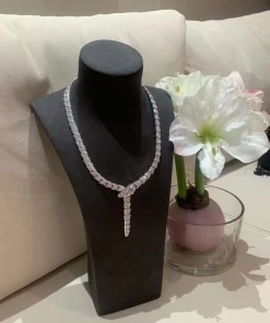 Bvlgari Serpenti Viper Women Necklace Custom Diamond White Gold 18K (2)