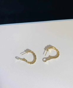 Bvlgari Serpenti Vipper Earring Custom Natural Diamond 18K Gold (2)
