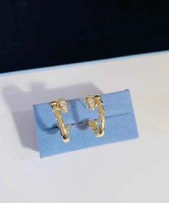 Bvlgari Serpenti Vipper Earring Custom Natural Diamond 18K Gold (2)