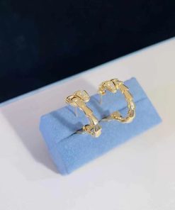 Bvlgari Serpenti Vipper Earring Custom Natural Diamond 18K Gold (2)