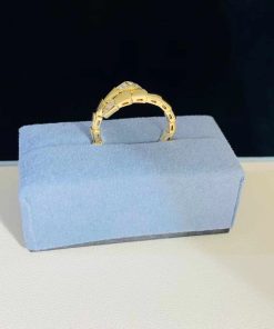 Bvlgari Serpenti Vipper Ring Natural Diamond 18K Gold Custom (2)