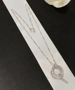 Bvlgari Serpenti Womens Necklace Diamond 18K White Gold Custom (2)