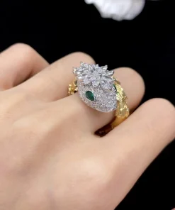 Bvlgari Serpenti Womens Rings Diamond 18K Gold Custom (2)