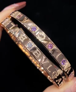 Bvlgari Womens Bracelet Diamond Gold 18K Custom (2)