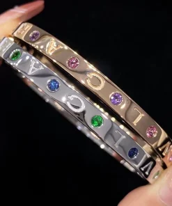 Bvlgari Womens Bracelet Diamond Gold 18K Custom (2)