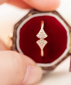 Bvlgari Women’s Rings Custom Natural Diamond Rose Gold 18k (2)