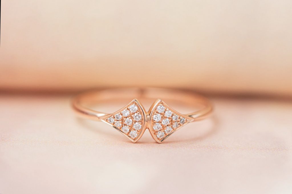 Bvlgari Women’s Rings Custom Natural Diamond Rose Gold 18k (2)