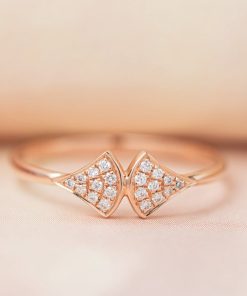 Bvlgari Women’s Rings Custom Natural Diamond Rose Gold 18k (2)