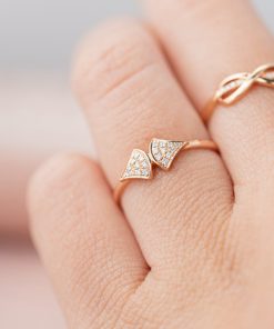 Bvlgari Women’s Rings Custom Natural Diamond Rose Gold 18k (2)