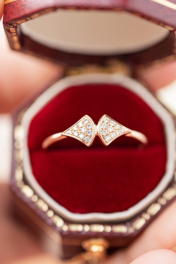 Bvlgari Women’s Rings Custom Natural Diamond Rose Gold 18k (2)