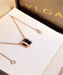 Bvlgari Zero1 Necklace Diamond 18K Gold Custom (2)