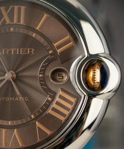 Cartier Ballon Bleu W6920037 Demi Rose Gold Replica Watches Dial Brown 42mm (2)