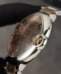 Cartier Ballon Bleu W6920037 Demi Rose Gold Replica Watches Dial Brown 42mm (2)