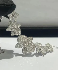 Cartier Collier Caresse Necklace Custom Diamond 18K White Gold (2)