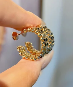 Cartier De Clash Womens Earrings Custom Rose Gold 18K (2)