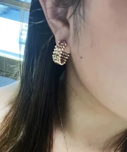 Cartier De Clash Womens Earrings Custom Rose Gold 18K (2)