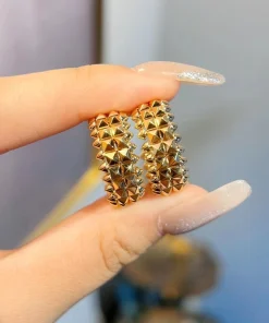 Cartier De Clash Womens Earrings Custom Rose Gold 18K (2)