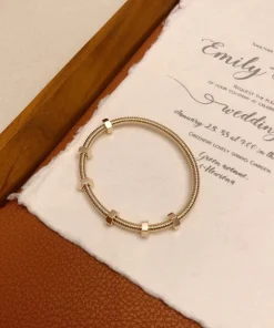 Cartier De Ecrou Bracelet Custom Gold 18K (2)