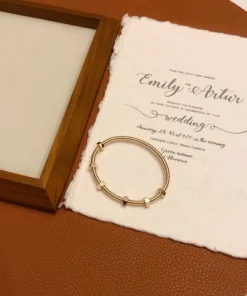 Cartier De Ecrou Bracelet Custom Gold 18K (2)