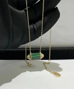 Cartier De Les Berlingots Womens Necklace Custom Diamond Rose Gold 18K (2)