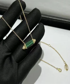 Cartier De Les Berlingots Womens Necklace Custom Diamond Rose Gold 18K (2)