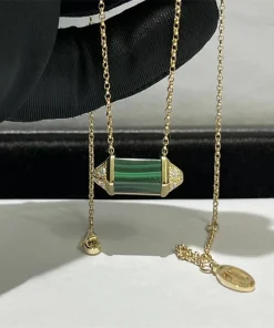 Cartier De Les Berlingots Womens Necklace Custom Diamond Rose Gold 18K (2)