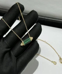 Cartier De Les Berlingots Womens Necklace Custom Diamond Rose Gold 18K (2)