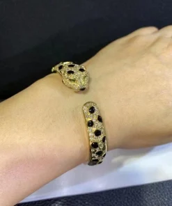 Cartier De Panthère Bracelet Diamonds Custom Gold 18K (2)