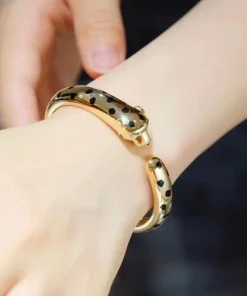 Cartier De Panthère Womens Bracelet Custom 18K Gold (2)