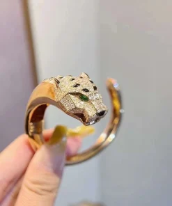 Cartier De Panthère Womens Bracelet Diamond 18K Gold Custom (2)