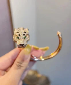 Cartier De Panthère Womens Bracelet Diamond 18K Gold Custom (2)