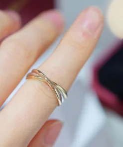 Cartier Engagement Rings Custom 18K Rose Gold (2)