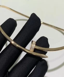 Cartier Juste Un Clou Women's Necklace Custom Diamonds Gold 18K (1)