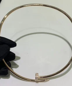 Cartier Juste Un Clou Women's Necklace Custom Diamonds Gold 18K (1)